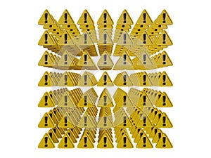Yellow TriangleÂ Warning Sign with Exclamation Mark